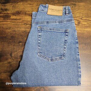 Vtg Ralph Lauren Capri Jeans Size 6 High Rise Medium Wash Stretch Denim 90's